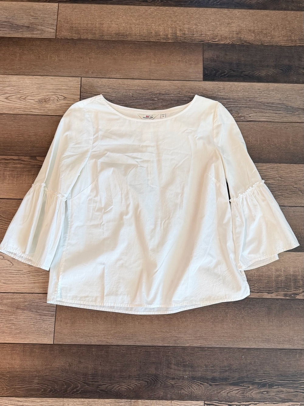 Vineyard Vines White Bell Sleeve Blouse